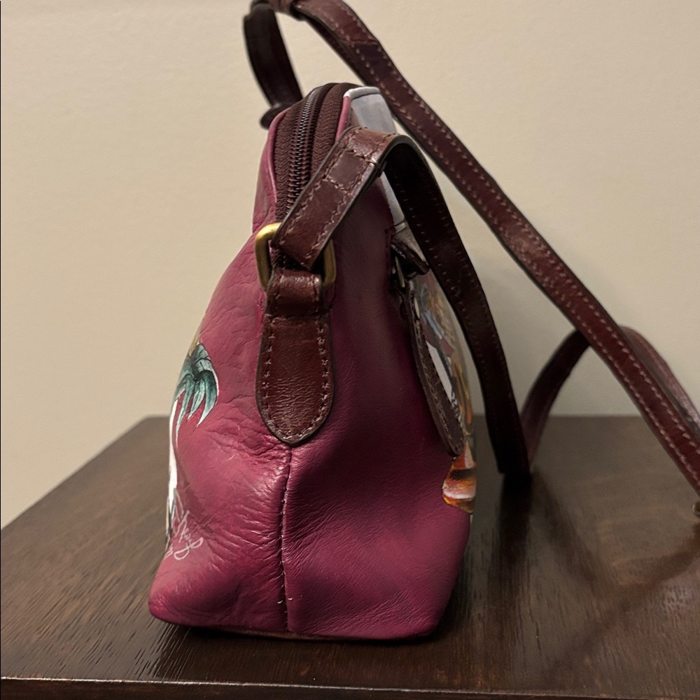 Rare Sharif Hand-painted Canadian Images Crossbody Bag - Picture 2 of 8
